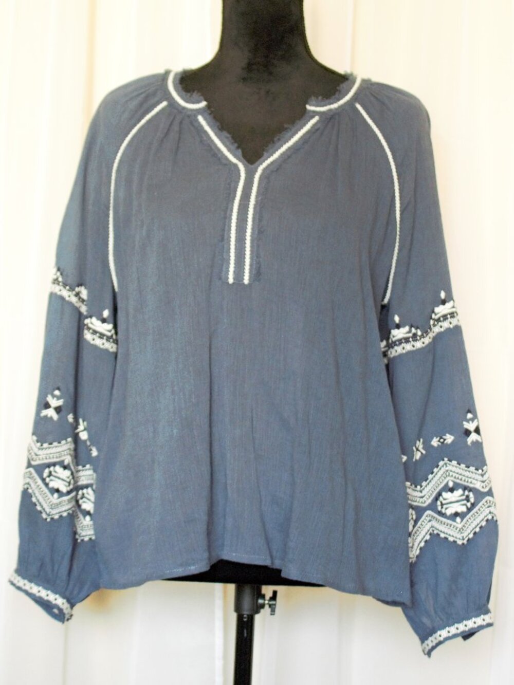 Liverpool Boho Blouse in Blue